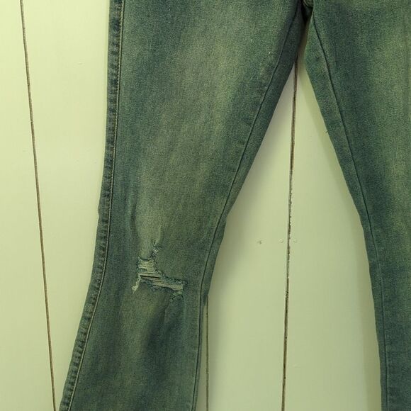Kendall & Kylie Kurvy Mid Rise Baby Boot Jeans Size 5/6 - Picture 4 of 11